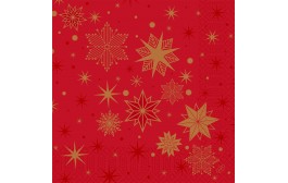Tissue Napkin 40 x 40 cm Stargazing Red 3-ply