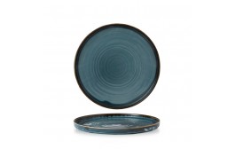 Harvest Blue Walled Plate