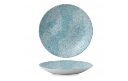 Med Tiles Aquamarine Deep Coupe Plate