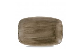 Patina Antique Taupe Chefs' Oblong Plate No 8