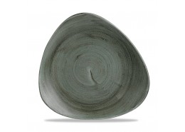 Patina Burnished Green Triangle Plate
