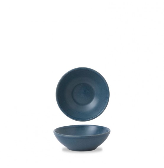 Nourish Oslo Blue Shallow Bowl