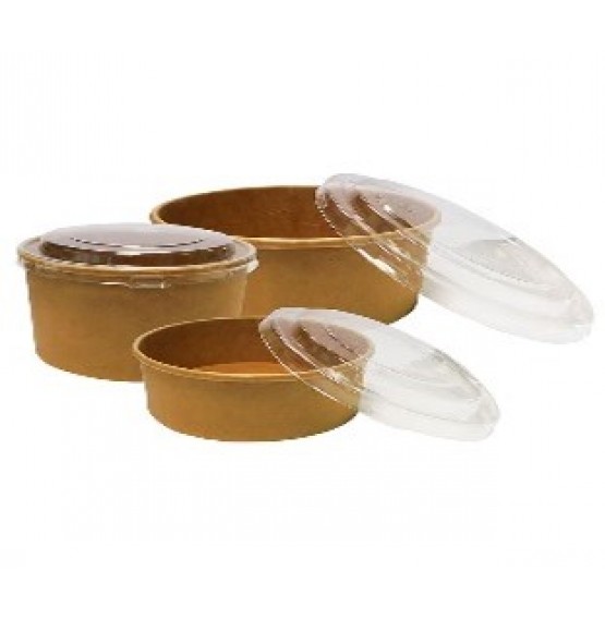Clear Lid PP for 1300ml Kraft Bowls