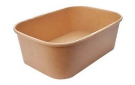 Rectangular Kraft Bowl 1000ml