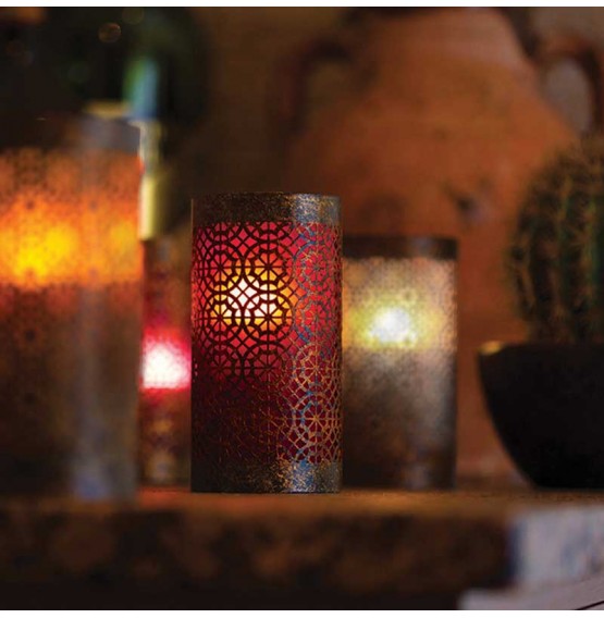 Marrakech Red Candle Holder
