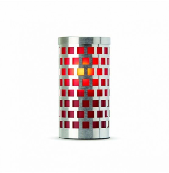 Mosaic Red Candle Holder