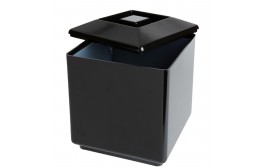 Insulated Square Ice Bucket Black 6Ltr