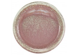 Terra Porcelain Rose Coupe Plate