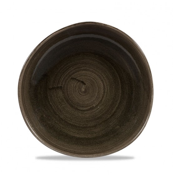 Patina Iron Black Organic Round Plate