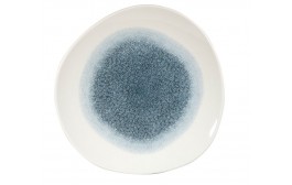 Raku Topaz Blue Organic Round Plate