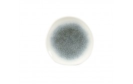 Raku Topaz Blue Organic Round Plate