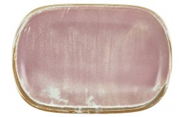 Terra Porcelain Rose Rectangular Plate