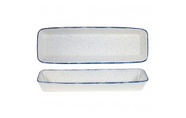 Stonecast Hints Indigo Blue Rectangular Baking Dish