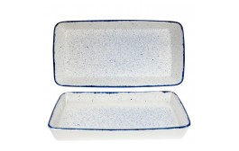 Stonecast Hints Indigo Blue Rectangular Baking Dish