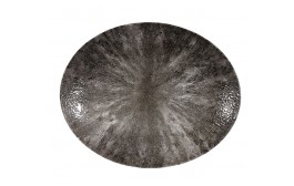 Stone Quartz Black Oval Coupe Plate