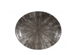 Stone Quartz Black Oval Coupe Plate