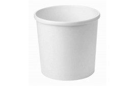 White Soup Container