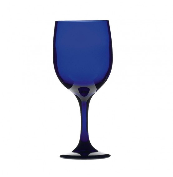 Teardrop Cobalt Goblet Wine Glass