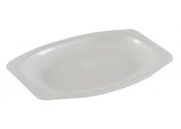 Deluxe White Foam Oval Platter