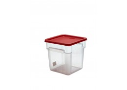 Lid Square Container Red