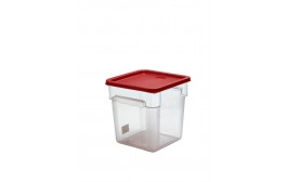 Lid Square Container Red