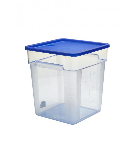 Lid Square Container Blue