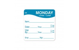 DissolveMark Blue 51mm Square Label (Monday)