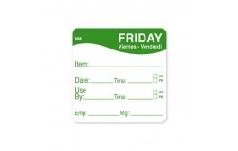 MoveMark Green 51mm Square Label (Friday)