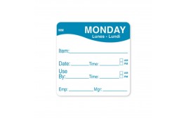 MoveMark Blue 51mm Square Label (Monday)