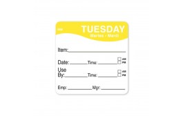 MoveMark Yellow 51mm Square Label (Tuesday)