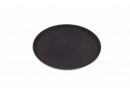 Round Fibreglass Tread Trays Black