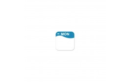 DuraMark Blue 19mm Square Label (Monday)