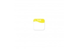 DuraMark Yellow 19mm Square Label (Tuesday)
