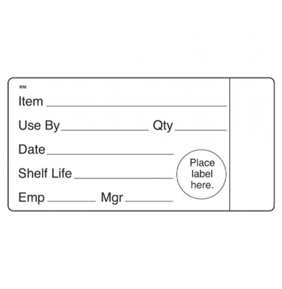 MoveMark Shelf Life Label