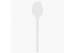 Plastic Dessert Spoon White