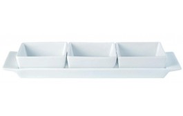 Creations Square Set of Three Bowls & Tray