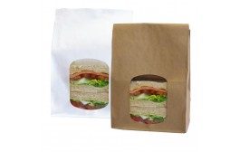 White Kraft Window Bag