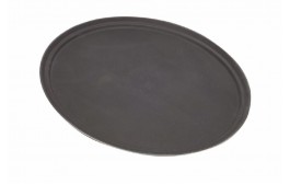 Oval Fibreglass Tread Trays Black