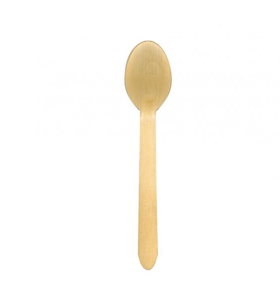 Wooden Disposable Dessert Spoons
