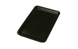 Tip Tray Black Plastic Plain