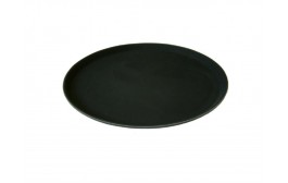 Round Black Non Slip Tray