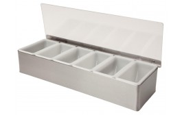 Condiment Holder 6 Compartment x 1 Pint