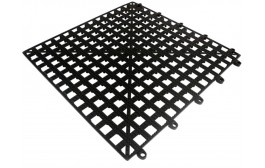 Interlocking Bar Shelf Tile Black