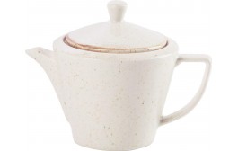 Seasons Oatmeal Conic Teapot