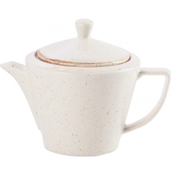 Seasons Oatmeal Conic Teapot