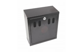 Wall-Mounted Outdoor Ashtray Black