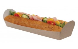 Open Baguette Kraft Tray