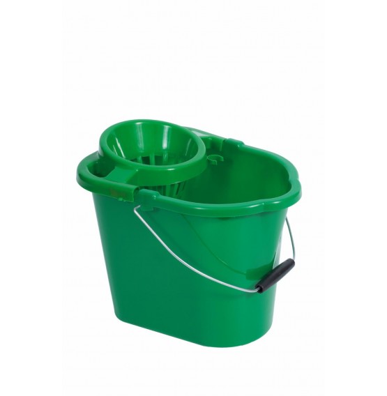 Green Mop Bucket & Squeezer