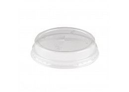 PLA Clear Raised Lid with Straw Slot