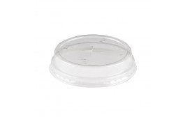 PLA Clear Raised Lid with Straw Slot